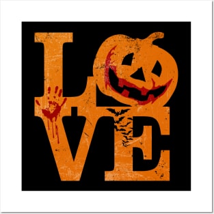 Love Halloween Pumpkin Posters and Art